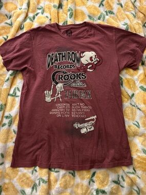 Death Row Records Crooks and Castles graphic tee